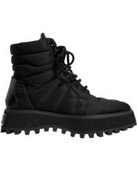 Dolce & Gabbana - Quilted Nylon Laceup Boots - Lyst