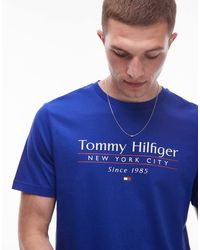 Tommy Hilfiger - Centre Stack Linear Logo T-Shirt - Lyst