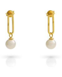 Orphelia - 'Grand' 925 Sterling Drop Earrings - Lyst