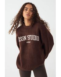 DSGN Studio - Knitted Oversized Crew Neck Jumper - Lyst