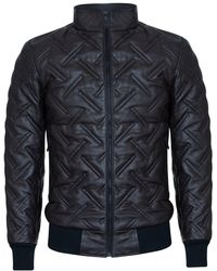 Infinity Leather - Bomber Quilted Jacket - Lyst