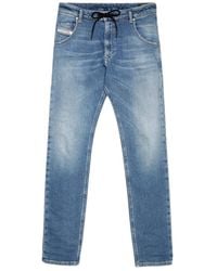 DIESEL - Krooley-Y-T Sweat Jeans Cotton - Lyst
