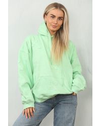Femme Luxe - Oversized Crucifix Cross Embroidered Hoodie - Lyst