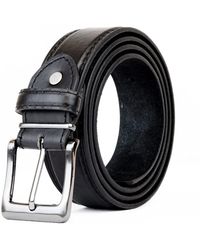 Woodland Leathers - Belt – Double Stitched 1.25″ Leather Lined - Lyst