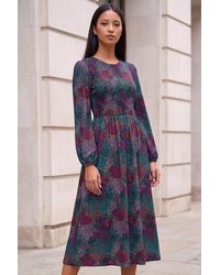 Roman - Petite Shirred Bodice Dress - Lyst