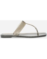 Where's That From - Wheres Rosalyn Glitter Thong Flip Flop Sandals - Lyst