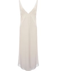 Raey - Bust Cup Deep V-Neck Slip Dress - Lyst