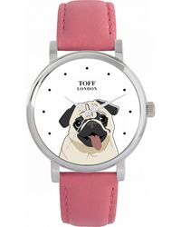 Toff London - Tlws-28265 Ladies Pug Dog Head Watch - Lyst