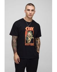 BoohooMAN - Regular Fit Ozzy Ozbourne License Graphic T Shirt - Lyst