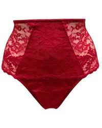 Pour Moi - 22805 For Your Eyes Only High Waisted Crotchless Thong - Lyst