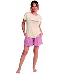 Munich - Mu7 Kurzarm-pyjama Für Damen - Lyst
