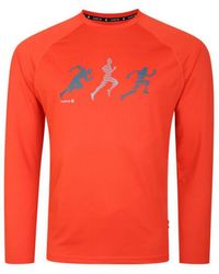 Dare 2b - Righteous Iii Running T-shirt Met Lange Mouwen (trail Blaze Red) - Lyst