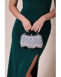SVNX - Embellished Fringe Clutch Bag - Lyst