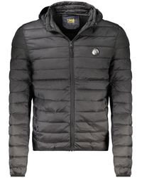 Roberto Cavalli - Jassen ,Zwart ,Polyester Jas Met Lange Mouwen En Capuchon - Lyst