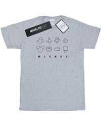 Disney - Mickey Mouse Deconstructed T-shirt - Lyst