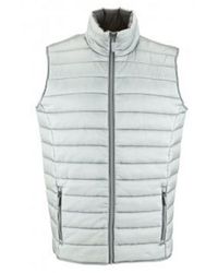 Sol's - Ladies Wave Padded Water Repellent Bodywarmer/Gilet (Metal) - Lyst