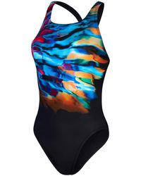 Speedo - Placement Digital Marble Swimsuit - Lyst