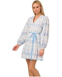 Adrianna Papell - Flounce Hem Short Dress - Lyst