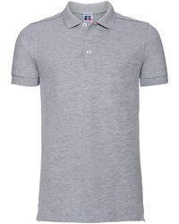 Russell - Stretch Short Sleeve Polo Shirt (Light Oxford) - Lyst