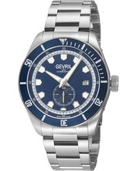 Gevril - Yorkville Swiss Automatic Movement. Eta 2895 Ring, Matt Dial, 316L Stainless Steel Satin Bracelet - Lyst