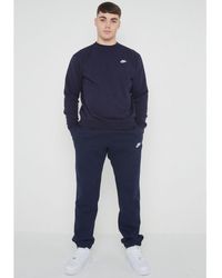 Nike Fleece Tracksuit Set in Grey for Men | Lyst UK