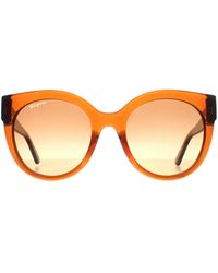 Ferragamo - Cat Eye Crystal Caramel Gradient Sf1031S - Lyst