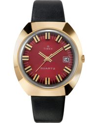 Timex - Q Reissue Watch Tw2V25400 Leather (Archived) - Lyst