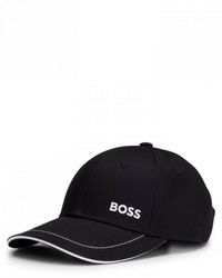 BOSS - Boss Cap-1 Cotton-Twill Cap With Logo Detail - Lyst