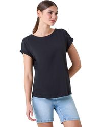 Roman - Plain Stretch Cotton Jersey T-Shirt - Lyst