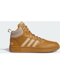 adidas - Hoops 3.0 Mid Lifestyle Basketball Classic Fur Lining Winterized Shoes - Lyst