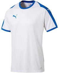 PUMA - Liga Jersey Training T-Shirt Short Sleeve Crew Neck Top 703417 12 - Lyst
