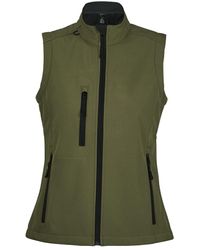 Sol's - Ladies Rallye Soft Shell Bodywarmer Jacket (Dark) - Lyst