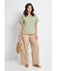 PRINCIPLES - Straight Leg Elasticated Waist Trousers - Lyst