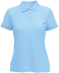 Fruit Of The Loom - Lady-Fit 65/35 Short Sleeve Polo Shirt (Sky) - Lyst
