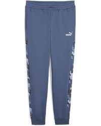 PUMA - Camo Fleece Closed Hem Jogging Bottoms - Lyst