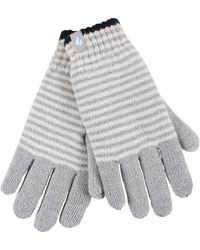 Heat Holders - Ladies Striped Fleece Lined Knitted Warm Thermal Winter Gloves - Lyst