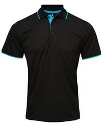 PREMIER - Coolchecker Contrast Pique Polo Shirt (/) - Lyst