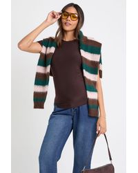 Boohoo - Maternity Soft Touch Crew Neck T-Shirt - Lyst