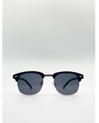 SVNX - Half Frame Wayfarer Style Sunglasses - Lyst