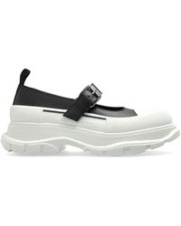 McQueen - Two-Tone Leather And Rubber Ballerinas - Lyst