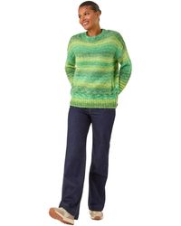 Roman - Spacedye Stripe Crew Neck Jumper - Lyst