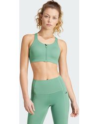 adidas Originals - Tlrd Impact Luxe High-Support Zip Bra - Lyst