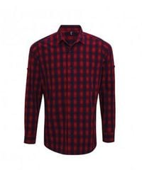 PREMIER - Mulligan Check Long Sleeve Shirt - Lyst