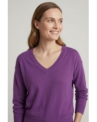 Izabel London - Slim Fit V-Neck Lightweight Jumper - Lyst