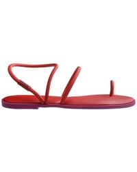 Havaianas - Una Toe Post Thong Toe Flat Sandals - Lyst