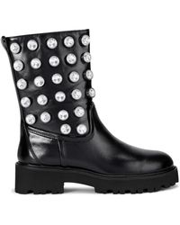 Kurt Geiger - Patent Leather Embellished Octavia Ankle Boots - Lyst