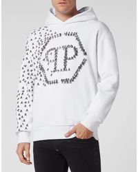 Philipp Plein - Sweatshirt Met Capuchon Skull&bones - Lyst
