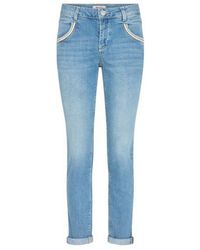 Mos Mosh - High Waist Skinny Jeans Naomi Sansa Light Blue Denim - Lyst