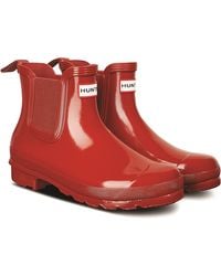 HUNTER - Gloss Original Chelsea Boots - Lyst