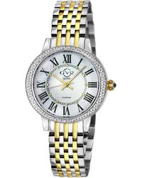 Gv2 - Astor Iii Mop Dial Swiss Quartz Stainless Steel Diamond Watch - Lyst